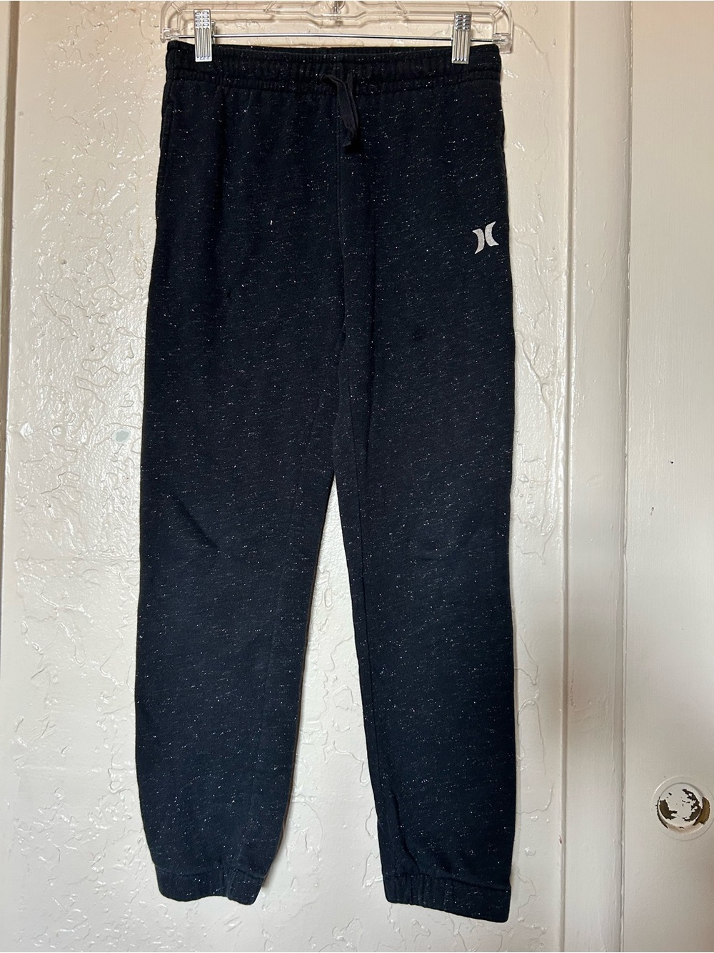 Hurley Black Speckle Drawstring Joggers for Kids